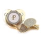thumbnail image 1 of Pezón infantil de silicona para chupete de bebé dorado de 26 letras con cadena, 1 of 3