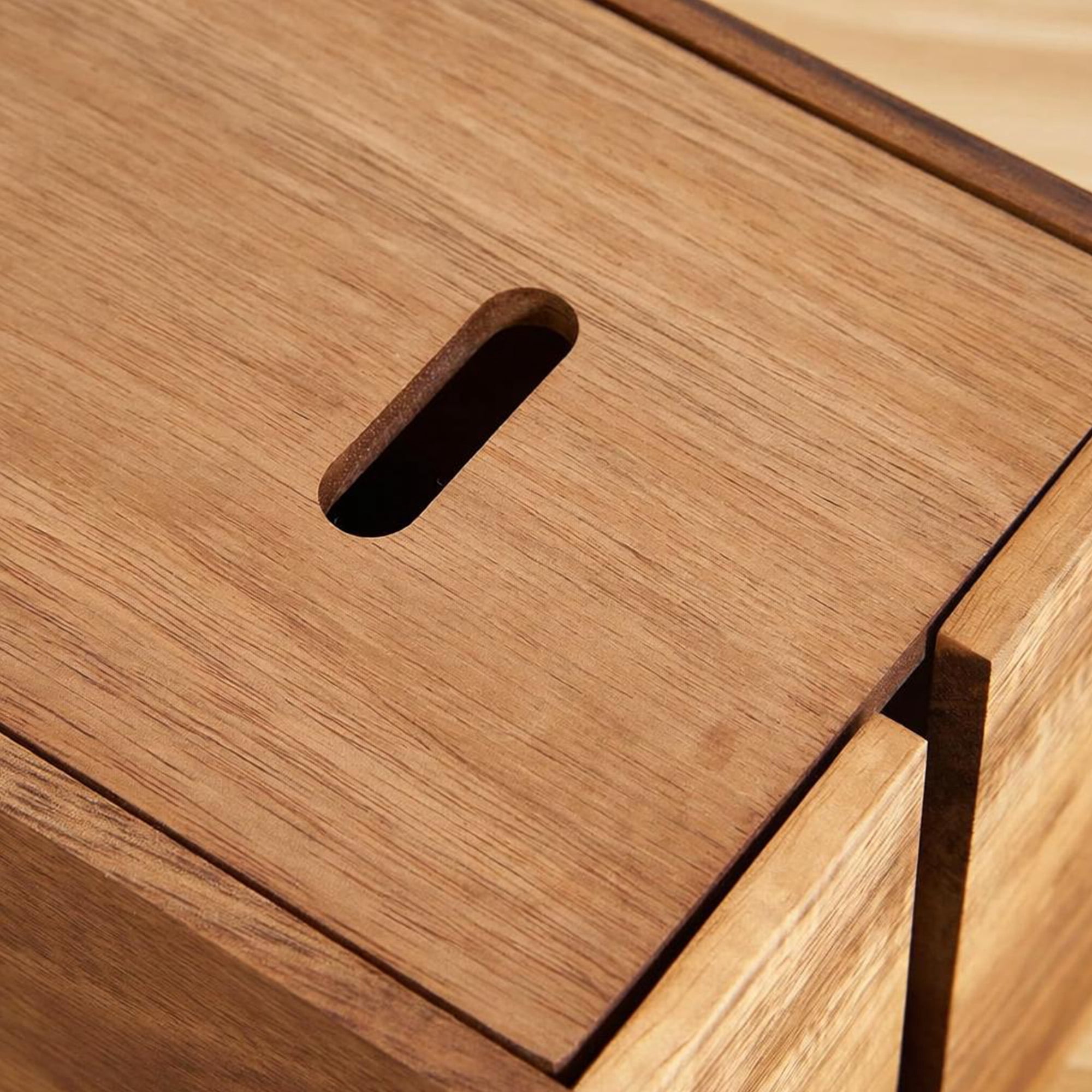 Ngardk Acacia Cable Management Box, Cable Organizer Box, 12.2"*5.1"X5.1". Pack of 1, Natural Wood