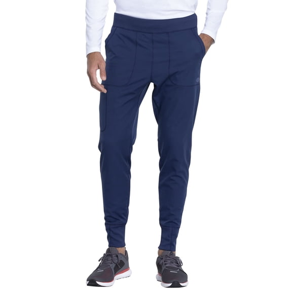 Dickies Dynamix Men Scrubs Pant Natural Rise Jogger Plus Size DK040S, 3XL Short, Navy