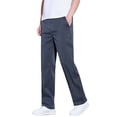thumbnail image 3 of Kureaily Casual Pants Lightweight Breathable Stretch Straight Leg Trousers For Business Travel Comfortable Elastic Mens Casual Joggers Pants,36/(Gray), 3 of 5