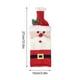 thumbnail image 4 of Muñeco de nieve tejido para decoración navideña, estilo antiguo, ambiente festivo, para bar en casa, restaurante, portátil, tejido de punto, botellas de vidrio, para sala de estar., 4 of 8