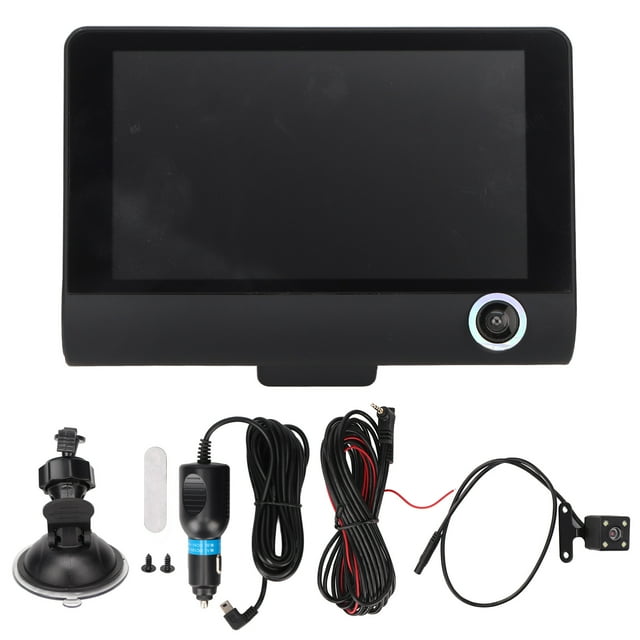 Cámara para coche con pantalla de 4 pulgadas, sensor G 1080P, gran angular de 170°, grabación en bucle, detección de movimiento, DVR