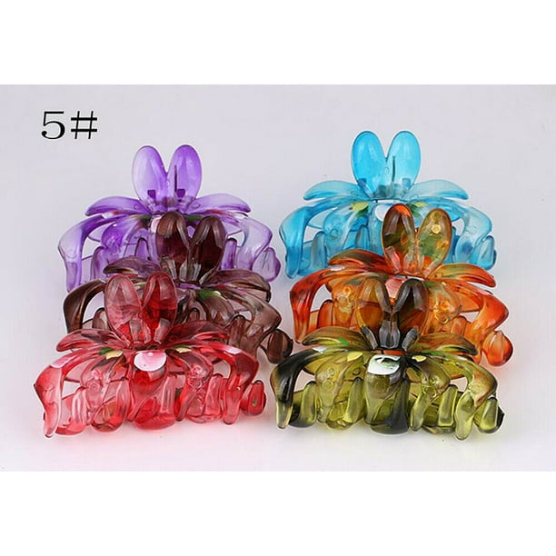 612 Pack Women Plastic Hair Claws Hair Clips Jumbo Various Styles