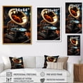 thumbnail image 4 of Designart "Elegance of Gold Phonographs III" Fashion Framed Wall Art - Glam Gold Phonographs Hallway Framed Wall Art Decor, 4 of 6