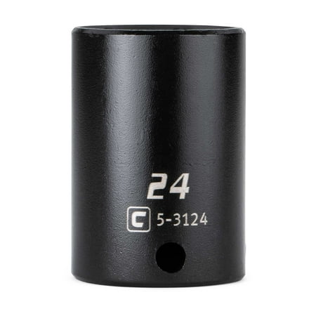 UPC: 0886352531245 | Capri Tools 3/8 in. Drive 24 mm Semi-Deep Impact Socket