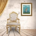 thumbnail image 3 of Fab Funky 12x14 Gold Ornate Wood Framed with Double Matting Museum Art Print Titled - Golden Retriever Bicycle, 3 of 4