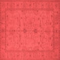 thumbnail image 1 of Ahgly Company Indoor Square Oriental Red Industrial Area Rugs, 7' Square, 1 of 4