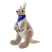 Suminiy.US 32cm Lovely Soft Plush Doll Australian Kangaroo Plush Toys Birthday Gift For Kids Children 1pc Grey