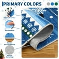 thumbnail image 4 of Christmas Snow Area Rug Washable Living Room Carpet Xmas Snowman Holiday Decor Indoor Bedroom Throw Rug Decorative Non Slip Soft Low Pile Large Carpet Dining Room Office Nursery, 4 of 7