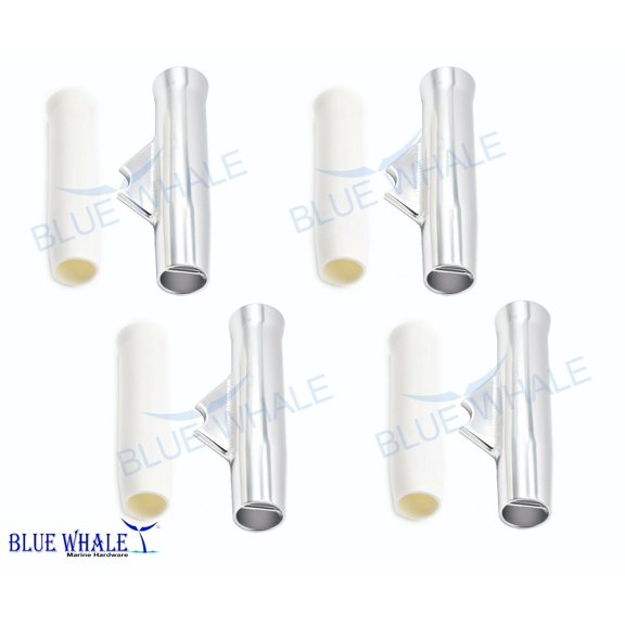 4PCS Fish Rod Holder And Weld Flared White Vinyl Insert In Lightweight BL93113890-4
