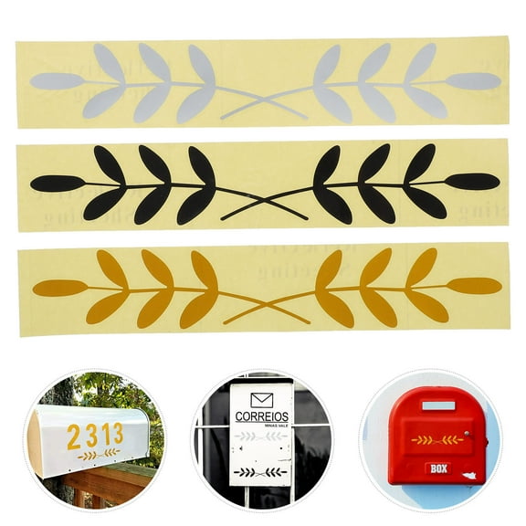 WHAMVOX 15 Pcs Mailbox Decal Reflective Label Sticker PE Stickers Self-adhesive