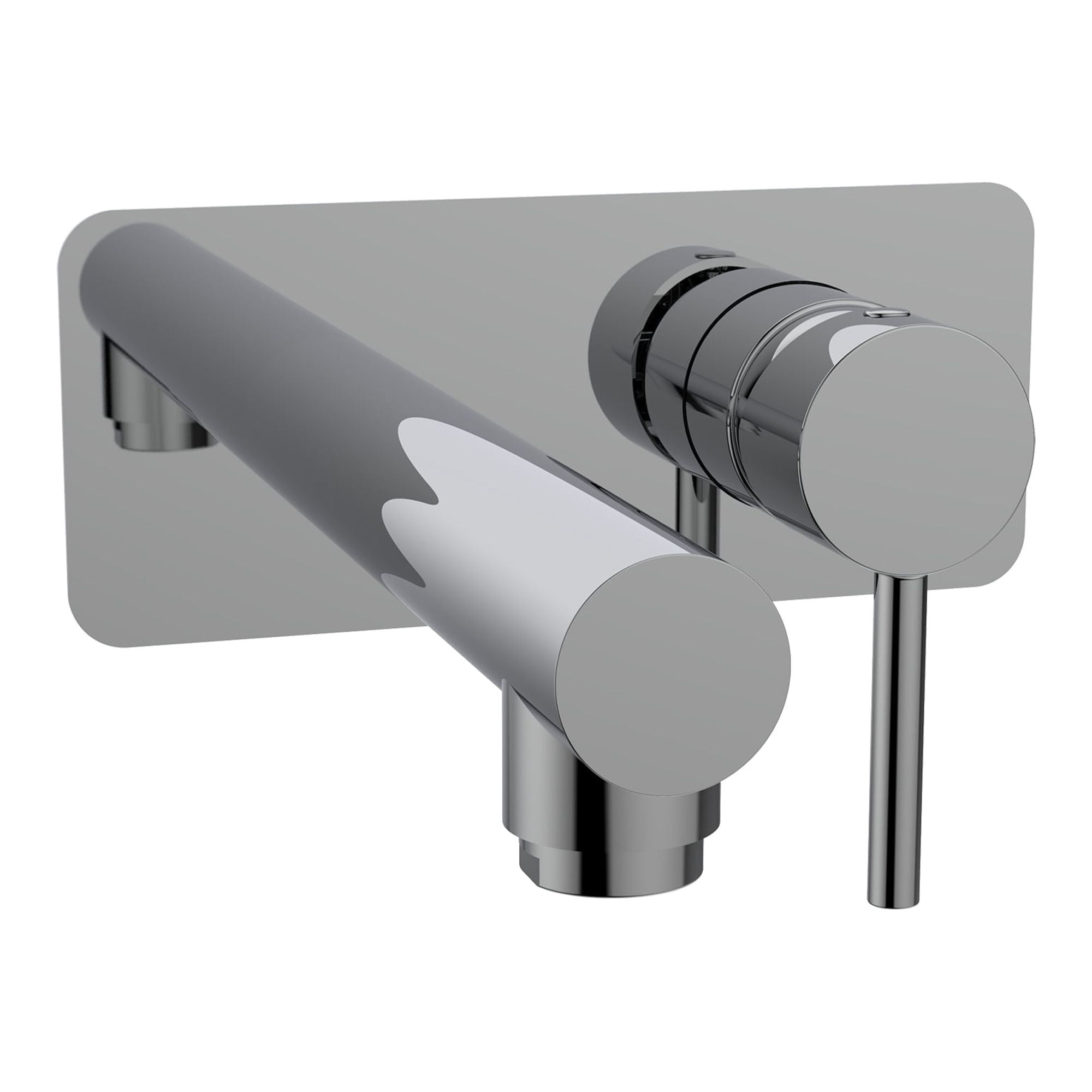 Belanger DEL12CCP Single Handle Wall Mount Bathroom Faucet, Polished Chrome