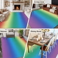 thumbnail image 6 of Area Rug 60×96in, Multicolor Rainbow Abstract Colored Gradient Floor Carpet Living Room Rug, Ombre Art Non-Slip Welcome Mat Indoor Rugs for Bedroom Dining Room, 6 of 9