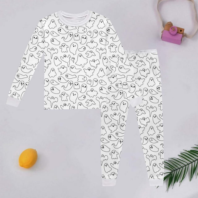 Girls DIY Doodle Hand Painted Pajama Set Sleepwear Comfortable Elastic Waist Loungewear For Spring And Summer Seasons
