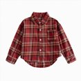 thumbnail image 4 of WXFAZCVU Baby Boy Flannel Shirt Toddler Plaid Shirt Button Down Jacket Coat Fall Outfits Size 2-3 Years, 4 of 4