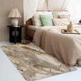 thumbnail image 4 of Marble Rug, Beige Brown Marble Area Rug 4x6, Modern Luxury Rugs for Bedroom, Rugs Low Pile Washable Stain Resistant Easy Clean for Dining Room, Living Room Soft Carpet Decor ZX&-187, 4 of 7