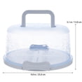 thumbnail image 3 of SHISUYAN Blue Portable Cake Box Container with Handle for Kitchen Use Made of Durable PP Lightweight Sealing Buckle 1Pc, 3 of 8