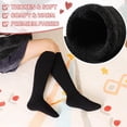 thumbnail image 3 of Holzlrgus Women's Knee High Wool Socks Winter Thick Thermal Soft Comfy Over Knee Long High Socks 2 Pairs, 3 of 6