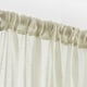 thumbnail image 4 of Cortinas de lino transparentes Treatmentex con pompones, 213 x 213 cm, color beige, 2 pares, 4 of 9