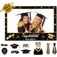 thumbnail image 1 of Large Size Graduation Photo Frame + 14 Congrats Photo Booth Props Party Supplies HTOOQ Grad Class of 2021 Decorations Favors (Assembly Needed) gold,black,white -, 1 of 5