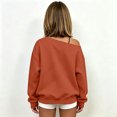 thumbnail image 5 of Shadoumai Girls Off The Shoulder Tops Fall Hawaii Letter Print Going Out Sweatshirt | Off The Shoulder Sweatshirts For Girl Long Sleeve Oversized Casual Loose Fit Pullover Y2K Going Out Tops, 5 of 6
