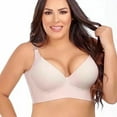 thumbnail image 4 of Decodeary 2 Pcs Soutien-Gorge Ajustable pour Femmes Réduit la Pression sur les Épaules Grande Taille Réduit Noir E+couleur Peau E 42, 4 of 6