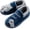 Blue, variant on Knivor Cat Cartoon Bootie House Slippers for Women Cute Animal Fuzzy Fleece Lined Slip On Non Slip Thick Sole Indoor Outdoor Winter Couple Slippers