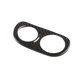 thumbnail image 4 of Para 458 2011-2016 Botones de interruptor de faros delanteros de coche de fibra de carbono seco Marco de cubierta Adhesivo embellecedor Interior A Fibra de carbono negro, Fibra de carbono negro, 4 of 5