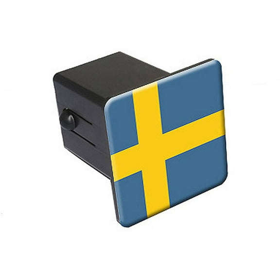 Sweden Flag 2" Tow Trailer Hitch Cover Plug Insert