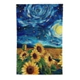 thumbnail image 2 of PHYHOO Sunflower Garden Flag Starry Night Sunflower Garden Flags Double Sided Vertical Burlap Farmhouse Yard Flag Spring Summer Seasonal Outdoor Decor White, 2 of 6