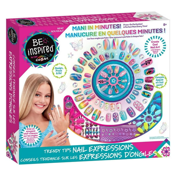 Cra-Z-Art: BE INSPIRED Trendy Tips Nail Expressions, Ages 8+