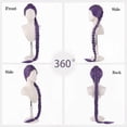 thumbnail image 2 of Demon Hunters Costume Cosplay For Kids, Rumi Costume Purple Braids Wig Halloween Cosplay Props, Anime Cosplay Wig, 2 of 5