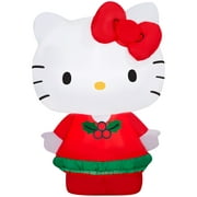 Airblown Inflatables Christmas Hello Kitty with Red Dress Sanrio