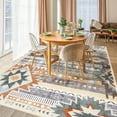 thumbnail image 2 of Ultrug Boho Area Rug Modern Geometric Soft Non Slip Rugs Indoor Floor Carpet for Living Room Bedroom Home Decor,4'x6',Brown, 2 of 7