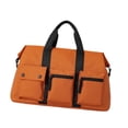 thumbnail image 4 of Bolsa de gimnasia Bolsa de lona para hombres multipropósito, liviano con bolsillo de bolsillo portátil de semanario para el gimnasio de entrenamiento Naranja, 4 of 8