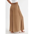 thumbnail image 3 of Pantalones Palazzo de Pierna Ancha PRETTYGARDEN Khaki Talle M, 3 of 8