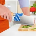thumbnail image 3 of Silicone Knife Back Hand Guard, Universal Knife Handle Cover, Anti-Slip & Wear-Resistant Knife Back Protector For Safe Kitchen Cutting (1 Piece), 3 of 5