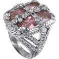 thumbnail image 1 of Bold & Beautiful Ladies Cocktail Bling Iced CZ Ring RL192 (6), 1 of 1