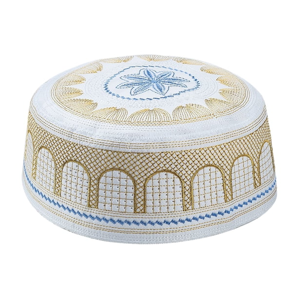 Sombrero Musulmán Islámico para Hombre Oración Gorra de Turco Amarillo
