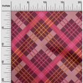 thumbnail image 1 of oneOone Polyester Lycra Fabric Tartan Check Printed Fabric 1 Yard 56 Inch Wide, 1 of 4