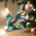 thumbnail image 6 of Christmas Ornaments Clearance! 1X Crystal Animal Pendant Christmas Tree Decoration Colourful 2D Acrylic Christmas Pendant Christmas Decoration Christmas Baubles Christmas Baubles Pendant Christmas, 6 of 9