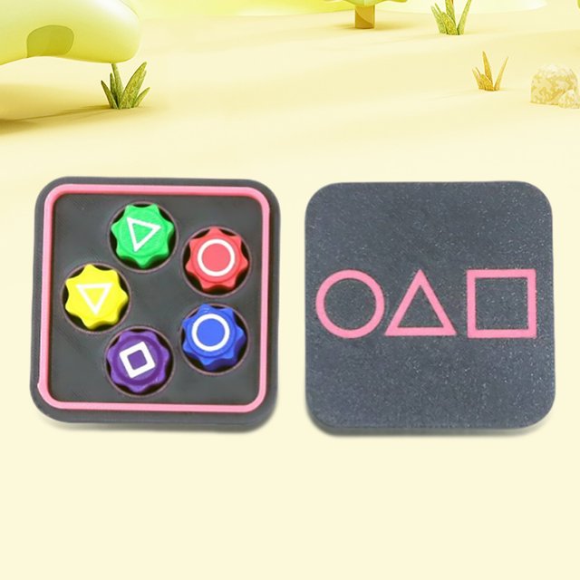 Juego de 5 piezas de dados coreanos, juguete portátil para atrapar piedras con impresión 3D, juego interactivo de lanzamiento de piedras, multijugador para la coordinación mano-ojo
