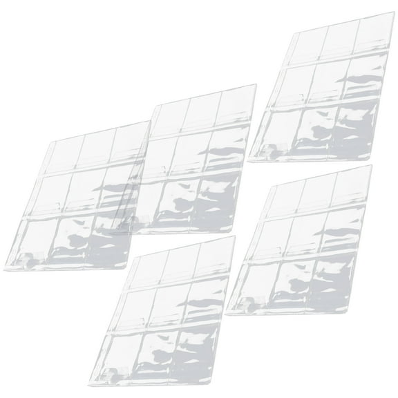 Transparent Coin Collection Sheets with 9 Hole Design for Binder Book PC Material Keeps Coins