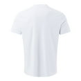 thumbnail image 3 of Men's T-Shirts Spring Summer Solid Color Pocket Short Sleeve White Men's Athletic Fall Shirts & Tees size XL, 3 of 4