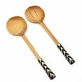 thumbnail image 2 of Olive Serving Set with Batik Bone Handles 10 inch, 2 of 4