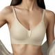 thumbnail image 1 of Gibobby Brasieres para mujer sin varilla Mujeres Casual Color sólido Soporte Sujetador sin Cuello en U Sin anillo de Push Up Ropa interior(Blanco,XXL), 1 of 4