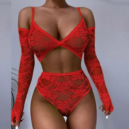 

Medcursor Homewear Wild Lace Set Size Plus Sleepwear Women Lingerie Color