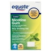 Equate Coated Nicotine Gum, Cool Mint, 2 mg, 10 Count