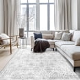 thumbnail image 4 of vfytbgnhj 8X10 Area Rugs for Living Room Bedroom Dining Room  Machine Washable Rug Floor Cover  Print Vintage Aesthetic Carpet  Low Pile Area Rug with Non Slip Rubber Backing  Blue, 4 of 7