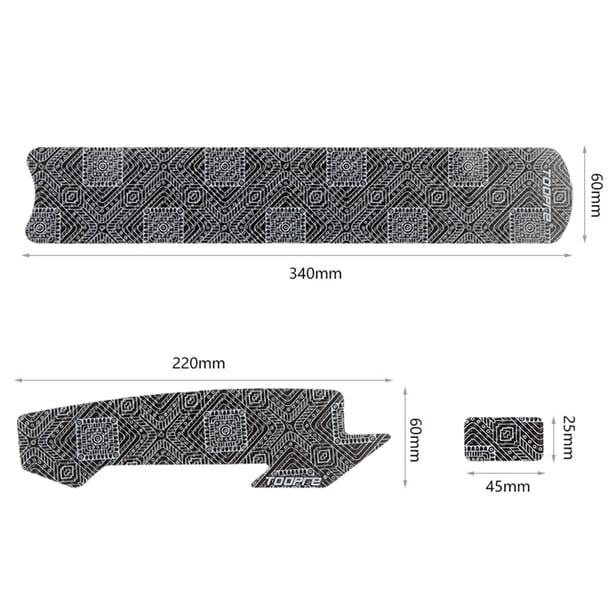 Adhesivo Protector De Cadena De Bicicleta Bicicleta TOOPRE Adhesivo protector de cadena de Adhesivo antiarañazos (cuadrado giratorio) Likrtyny Accesorios para bicicletas